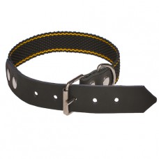 3081 Ошейник 25мм"ЕКОНОМ" комбинированный "синтетика+кожа" 