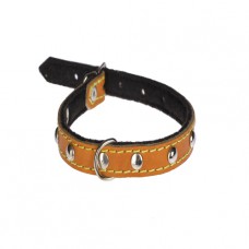 115 Ошейник 15 мм"КЛАССИК"кожа+синтепон" украш. (шт.) 