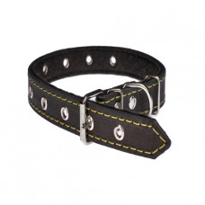 218 Ошейник 20 мм"КЛАССИК"кожа+синтепон"безразмерный 