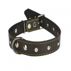413 Ошейник 30 мм"КЛАССИК"кожаный украшенный (шт.)