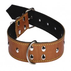 615 Ошейник 40 мм"КЛАССИК"кожа+синтепон" украш. (шт.) 
