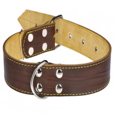 616 Ошейник 40 мм"КЛАССИК" кожаный двойной. (шт.)