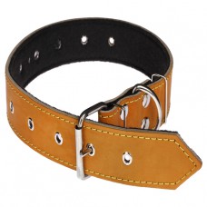 618 Ошейник 40 мм"КЛАССИК"кожа+синтепон"безразмерный 