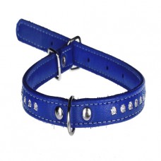 167 Ошейник 15мм "ЛЮКС"  1 стор. украшенный стразами