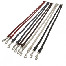 680	 Удлинитель на поводок для 2-х собак 8мм "КЛАССИК ПРЕМИУМ" кожаный 60см