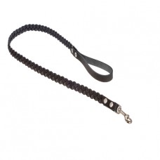 744 Поводок 16мм"КЛАССИК" кожаный плетение"КОСА ТРОЙНАЯ" (1.15м)