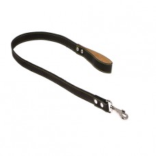 7531 Поводок 12мм"КЛАССИК" кожаный простроченный двойной (1.15м)