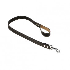 7541 Поводок 14мм"КЛАССИК" кожаный простроченный двойной (1.15м)