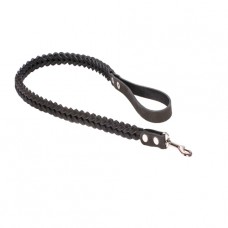 771 Поводок 16мм "КЛАССИК"  кожаный плетение "КВАДРАТ" (1.10м)