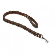 775 Поводок 20мм "КЛАССИК"  кожаный плетение "КВАДРАТ" (1.10м)