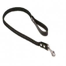 776 Поводок 25мм "КЛАССИК"  кожаный плетение "КОСА" (1.15м)