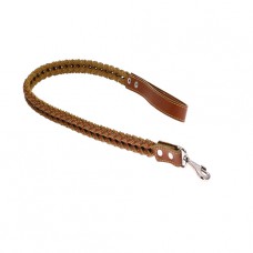 777 Поводок 25мм "КЛАССИК"  кожаный плетение "КВАДРАТ" (1.10м)