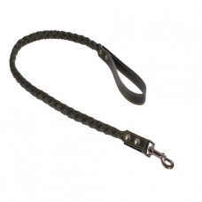 778 Поводок 20мм"КЛАССИК"  кожаный плетение "КРУГ" (1.15м)