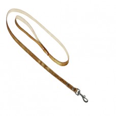 782 Поводок 10мм "ПЕРЛАМУТР" кожаный двойной простроченный